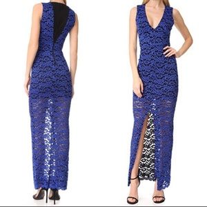 Alice + Olivia Kahlo V-Neck Slit NWT Dress sz 4